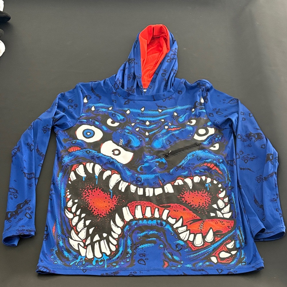 Blue Graphic Hoodie